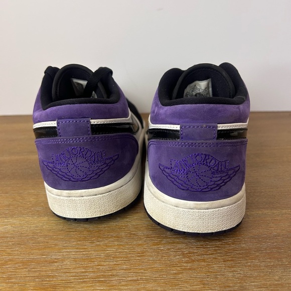 Air Jordan 1 Low Court Purple 553558-125; Size US Men’s 10.5 - Picture 6 of 12